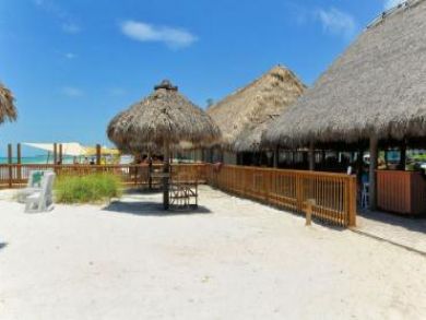 Cafe & Tiki Hut at the End of the Street